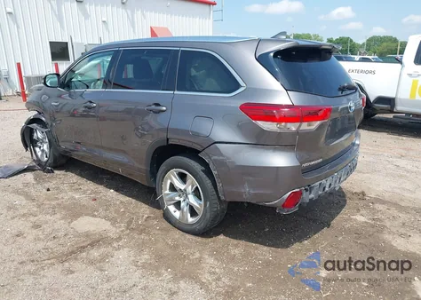 2018 Toyota Highlander Hybrid Limited z USA, uszkodzony, nr VIN 5TDDGRFH1JS043100